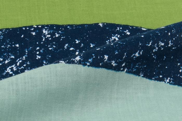 伊勢木綿 textile手ぬぐい（ひめ丈）／東山三十六峰 蒼蒼（そうそう）