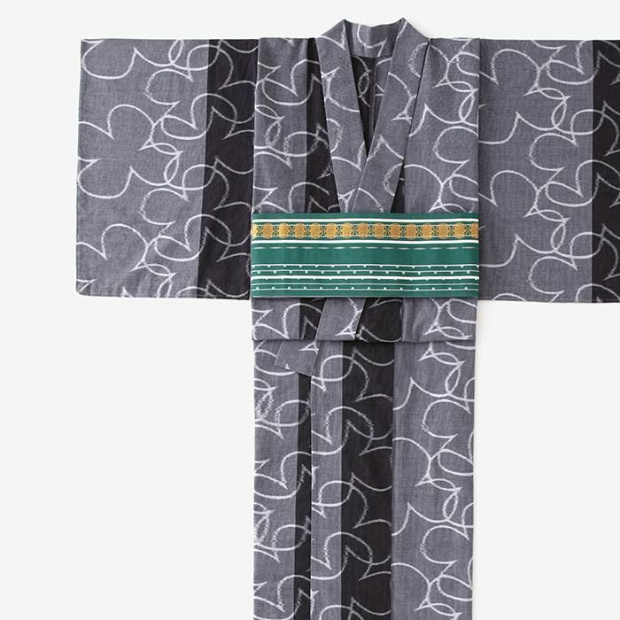 [*Par couture] Tissu Kurume Kasuri/Bonheur Mokuhai
