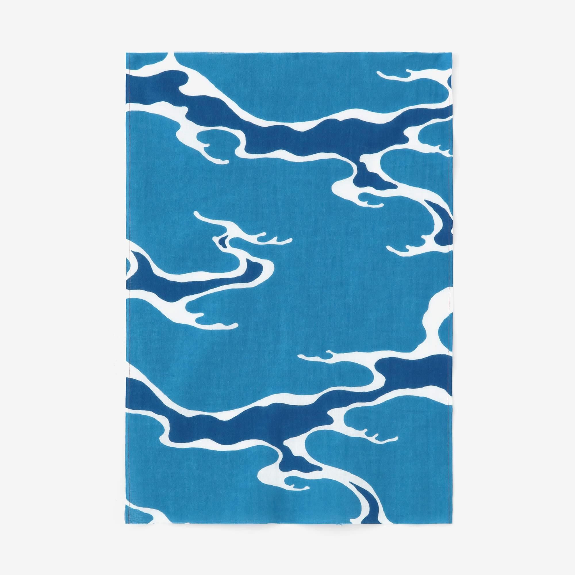 伊勢木綿 textile手ぬぐい（ひめ丈）／雪佳（せっか） 海路（かいろ） 写し（うつし）