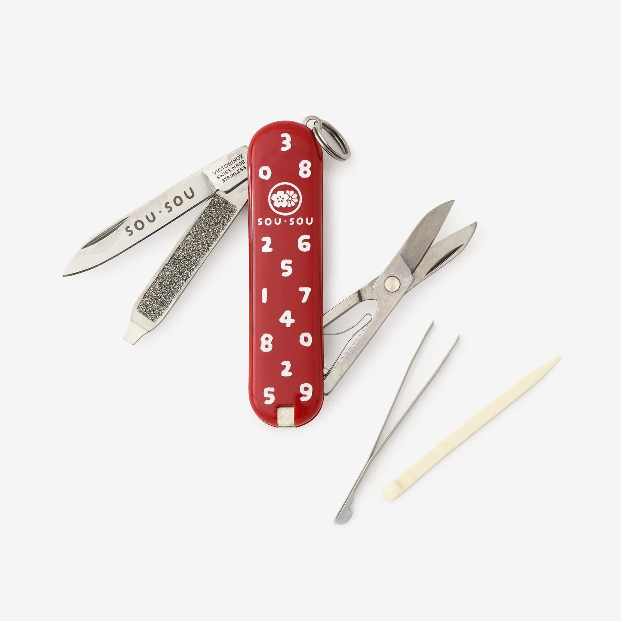 たしなみ SOU・SOU×VICTORINOX／SO-SU-U紅色