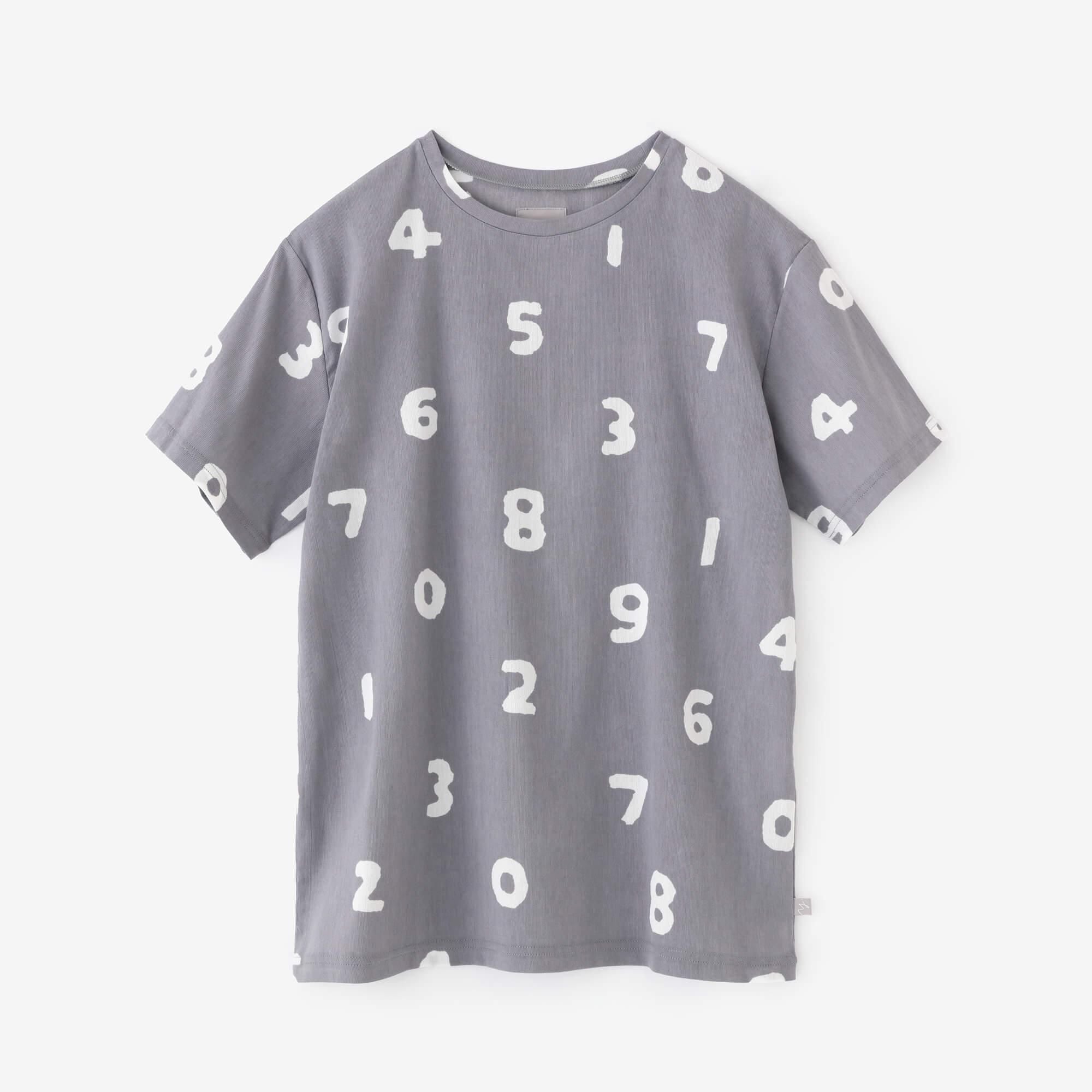 高島縮 40/40 半袖Tシャツ／SO-SU-U 薄墨色（うすずみいろ）
