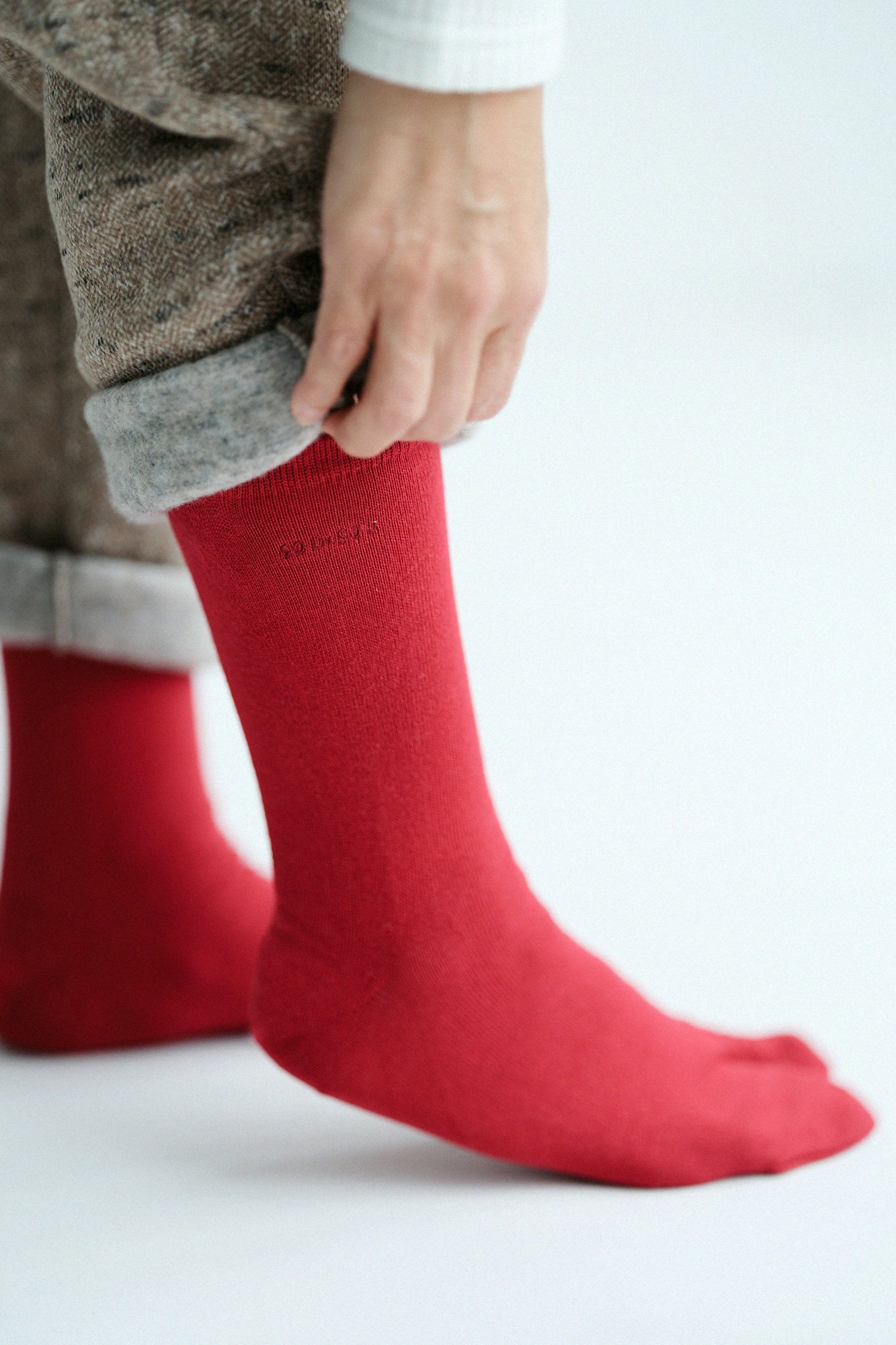 Tabi Socks (Mid-calf)／Dark Red【Men・Women】