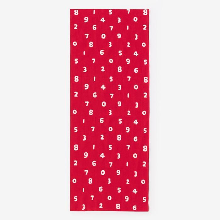 伊勢木綿 textile手ぬぐい／SO-SU-U 紅色（べにいろ）