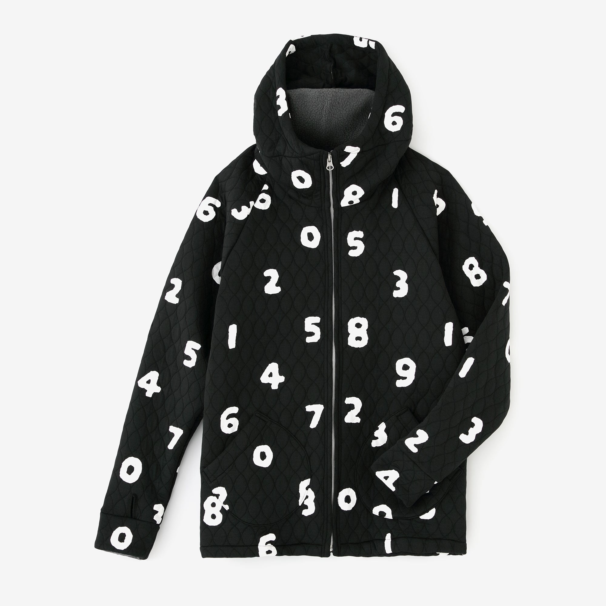 Quilting Jacquard BIKE Parka／SO-SU-U Black 