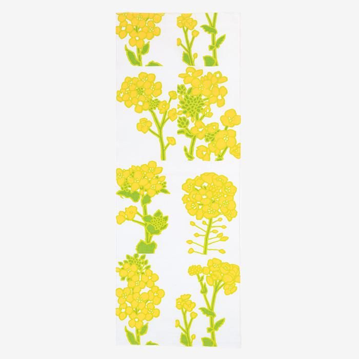 伊勢木綿 textile手ぬぐい／菜の花